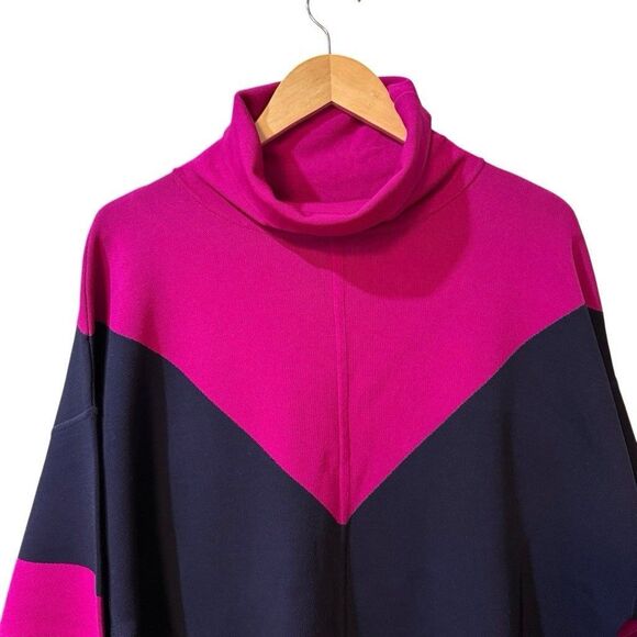 Multi Geometric Knit Maxi Skirt Oversized Sweater Set Size Large Boho Lagenlook - Picture 5 of 16